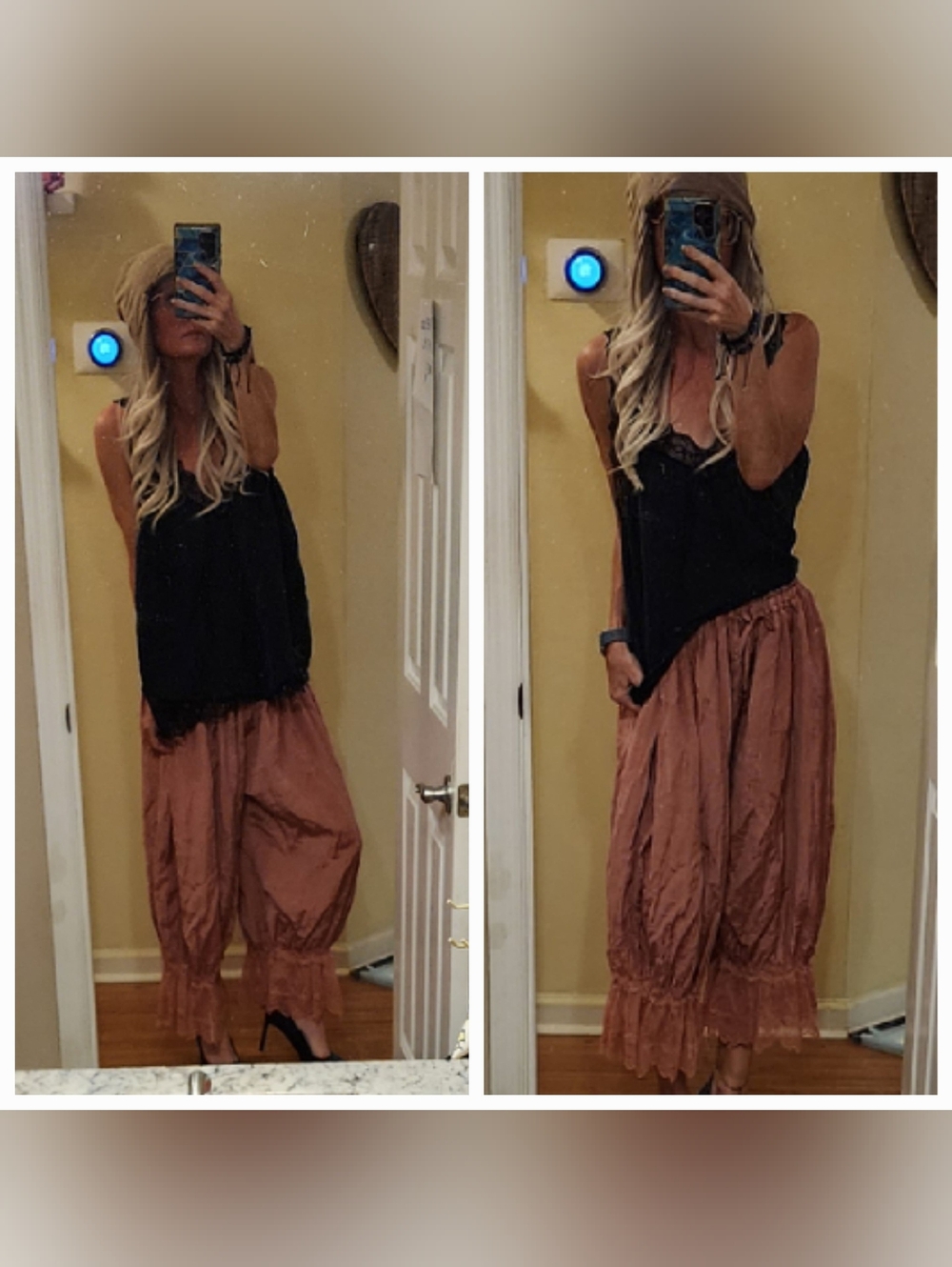SOLD OUT NWT Free People Intimately FP Forever Young Bloomer Pants Rose Dawn